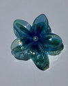 Transparent Plumeria Flower Claw Clips