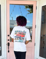 Vintage White Car Tee
