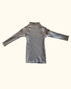 Vintage Black Mini Houndstooth Turtleneck