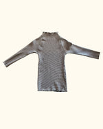 Vintage Black Mini Houndstooth Turtleneck