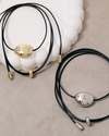 Large Oval Pendant Adjustable Cord Necklace