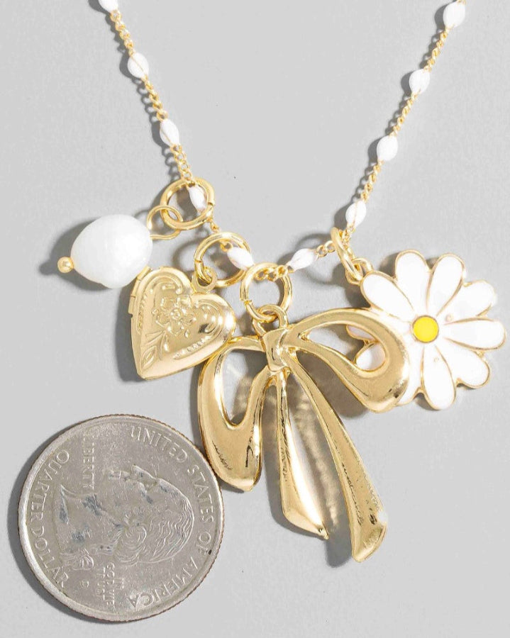 Flower Girl Charm Necklace
