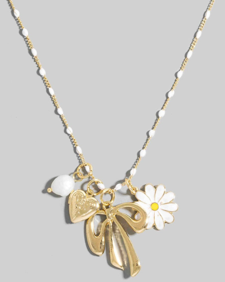 Flower Girl Charm Necklace