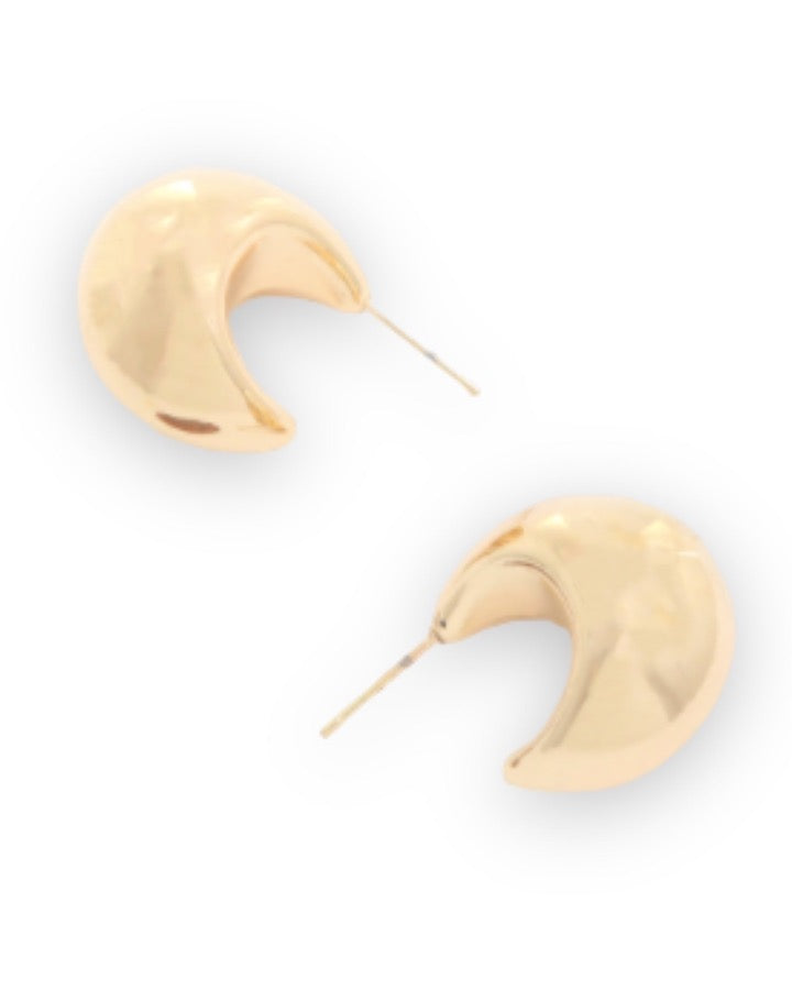 Gold Dome Earring
