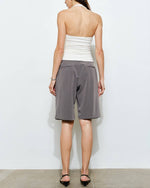 Paige Pleated Bermuda Shorts