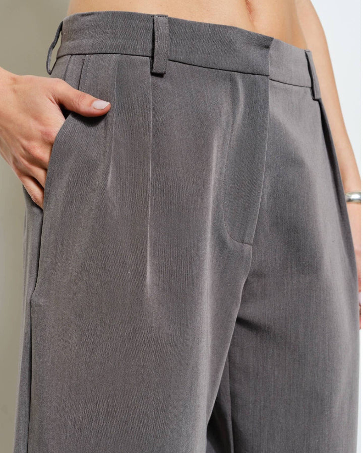 Paige Pleated Bermuda Shorts