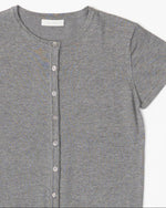 Gray Pauline Short Sleeved Cardigan