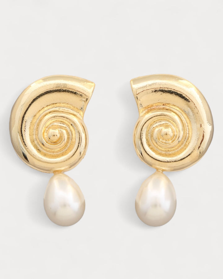 Nautilus Pearl Earrings