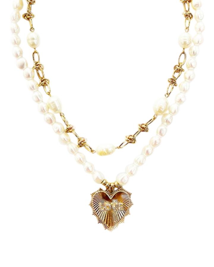 Layered Love Pendant Necklace