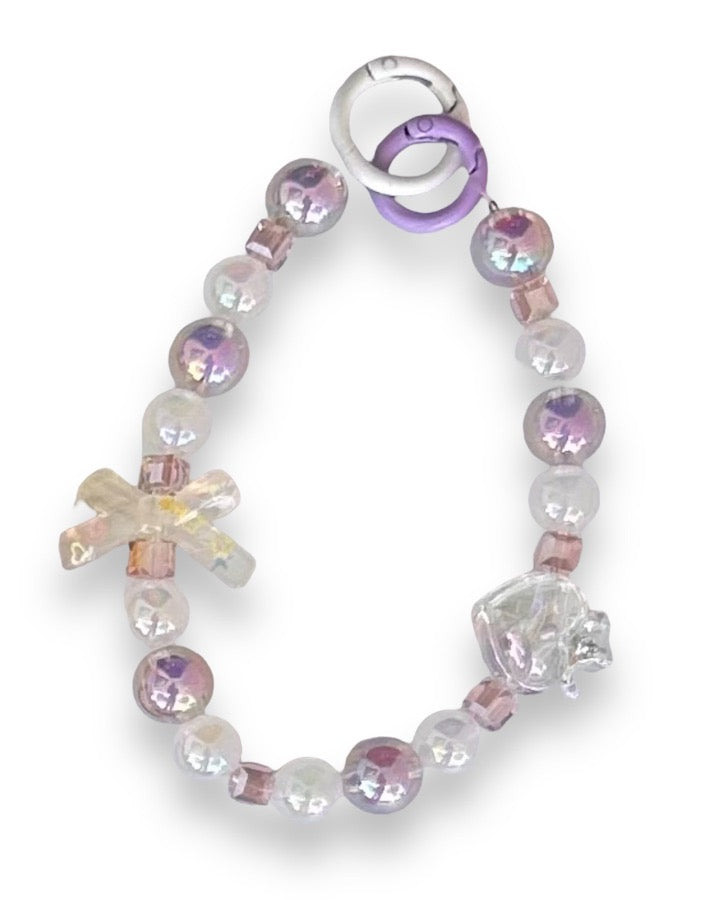 Lavender and Pearl Bag Charm
