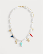 Sea Life Beaded Charm Necklace