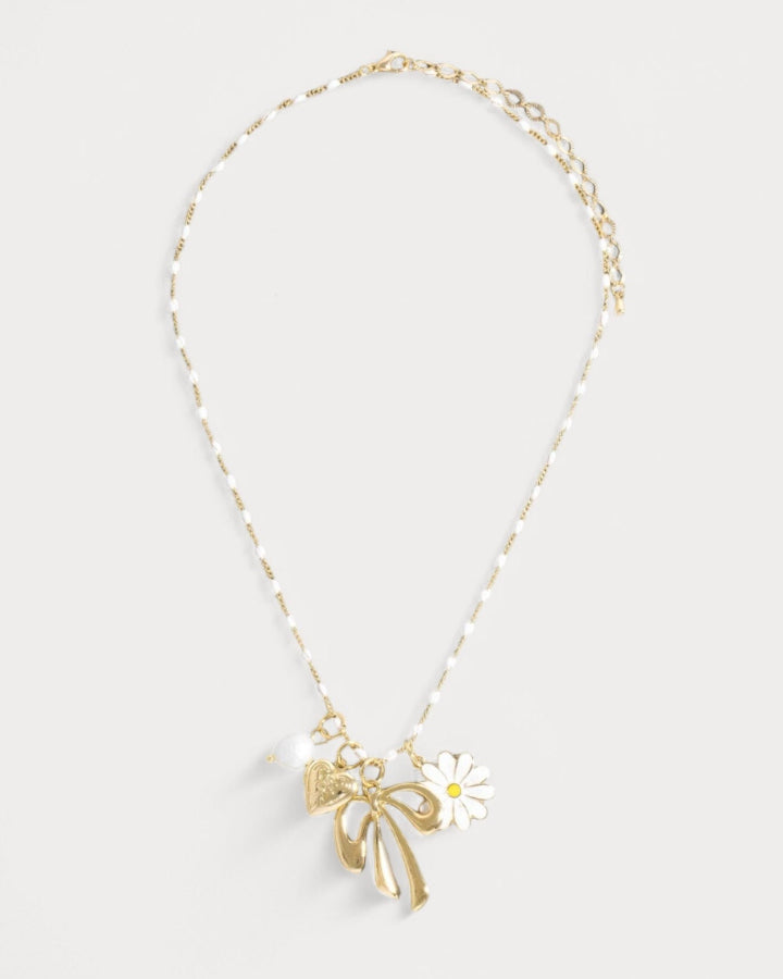 Flower Girl Charm Necklace