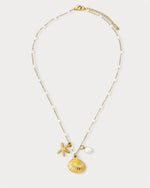 Pearl and Shell Charm Necklace