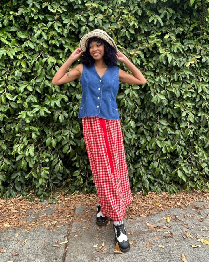 Blue Striped Bucket Hat