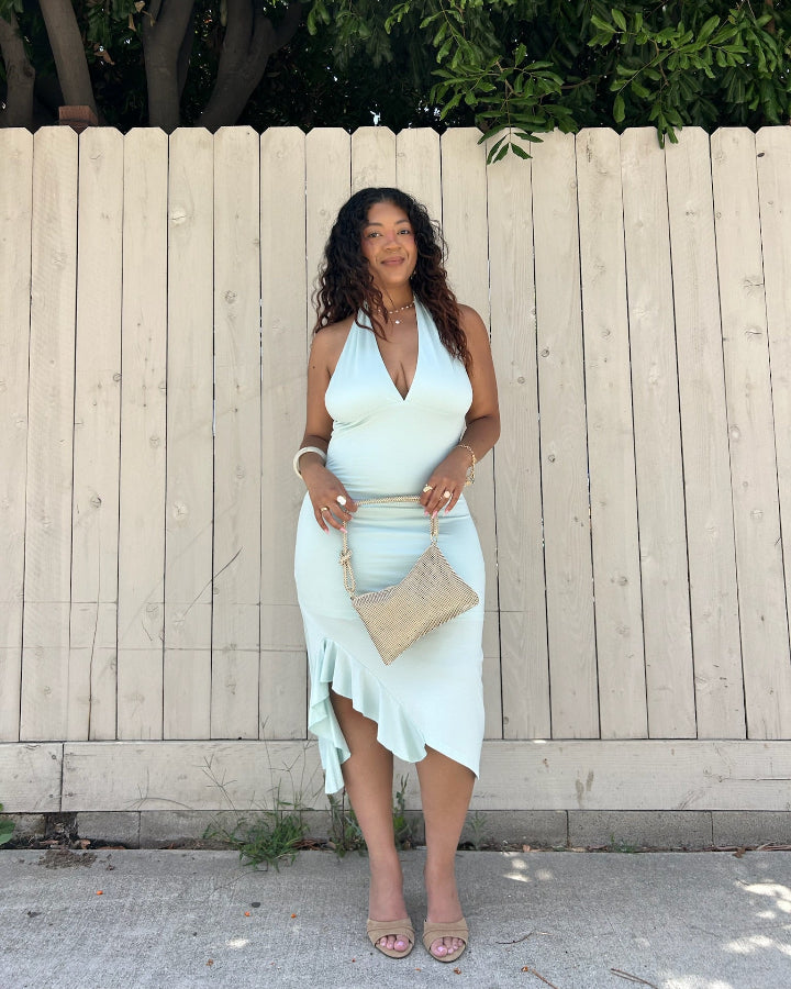 Zara Halter Midi Dress