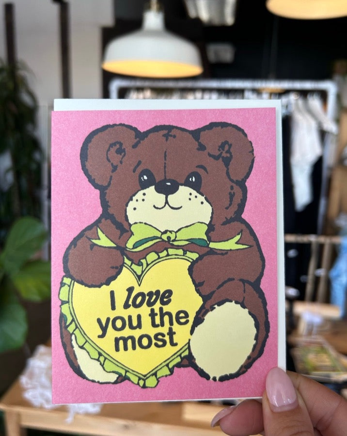 Love You the Most Love Card