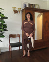 Chocolate Midi Skirt