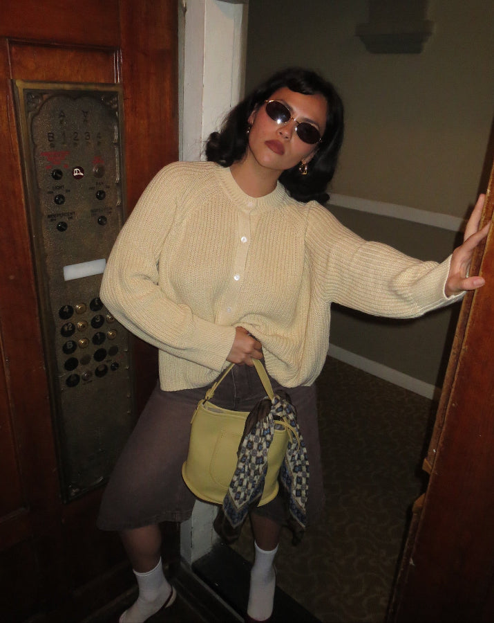 Butter Yellow Cardigan