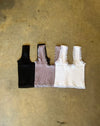 Violetta Lace Tulle Trim Tank