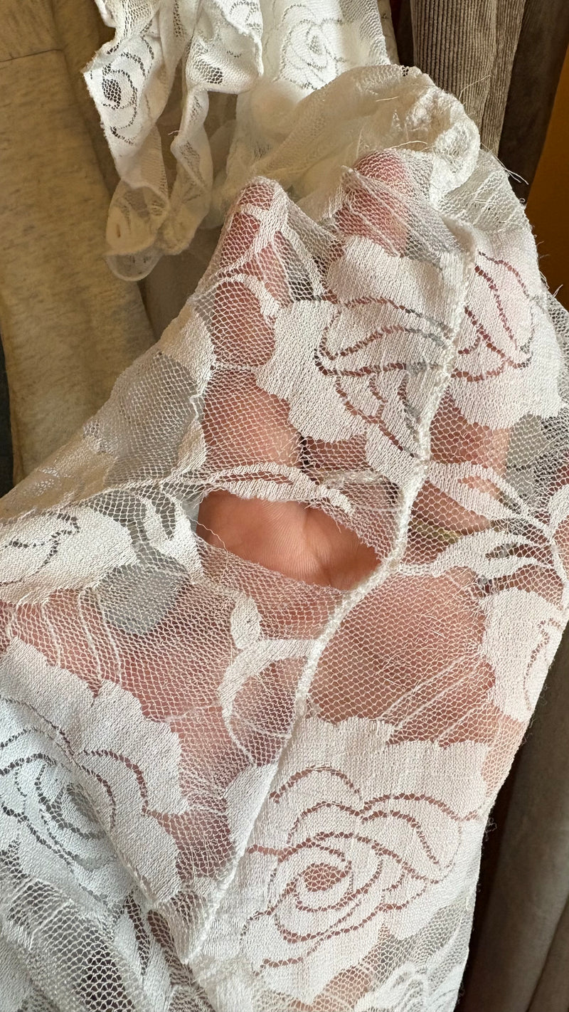 Vintage Lace Milkmaid Top