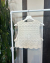 Bella Ivory Crochet Top