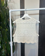 Bella Ivory Crochet Top