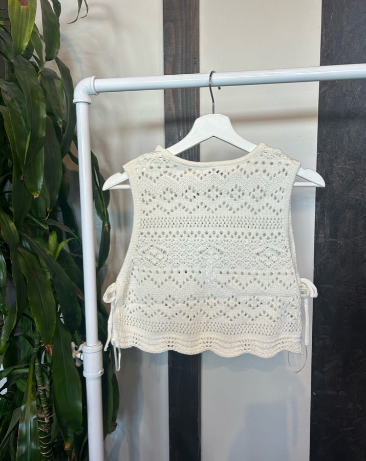 Bella Ivory Crochet Top