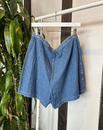 Vintage Denim Mini Skort