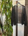 Vintage Black Wool Cardigan