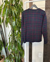 Vintage Navy Checkered Cardigan