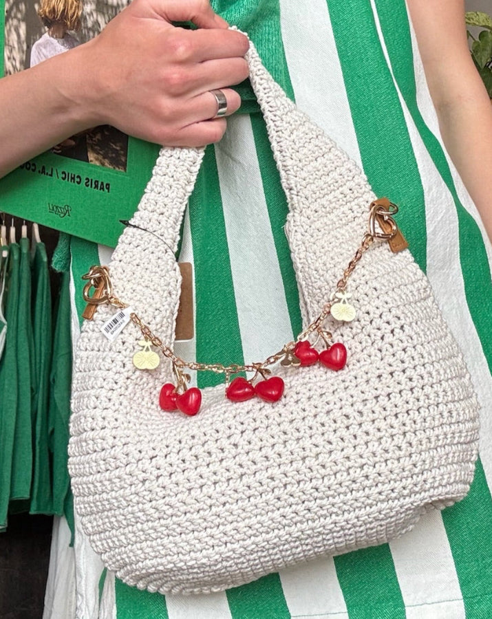 Cherry Heart Bag Chain