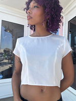 Cropped White Blouse