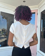 Cropped White Blouse