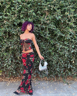 Lola Rouge Floral Maxi Skirt
