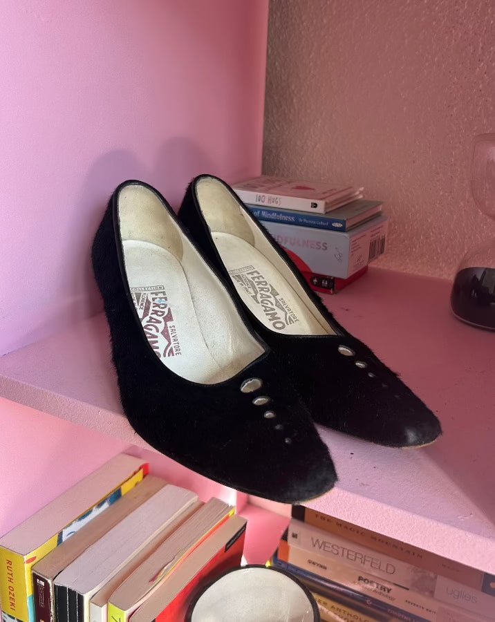 Black Ferragamo Heels