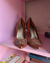 Vintage BCBG Beaded Heels