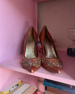 Vintage BCBG Beaded Heels