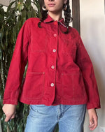 French Red Chore Jacket