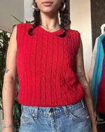 Vintage Red Sweater Vest