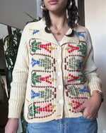 Vintage Rainbow Bright Cardigan