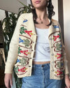 Vintage Rainbow Bright Cardigan