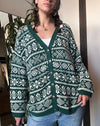 Vintage Green Gap Cardigan