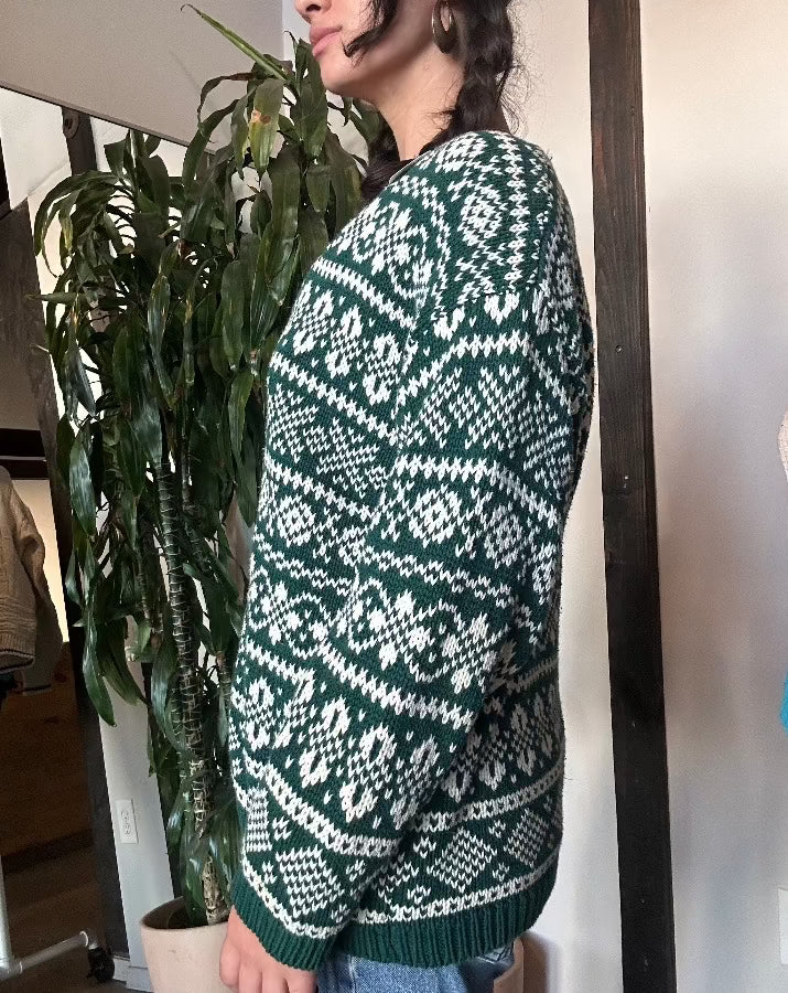 Vintage Green Gap Cardigan