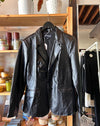 Vintage Leather Blazer Jacket