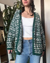 Vintage Green Gap Cardigan