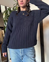 Navy Fishermen Sweater