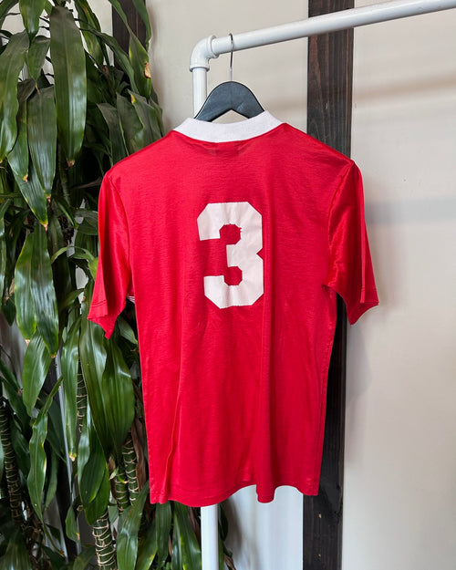Vintage Red Umbro Soccer Jersey