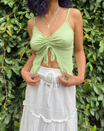 Off White Tiered Draw String Skirt