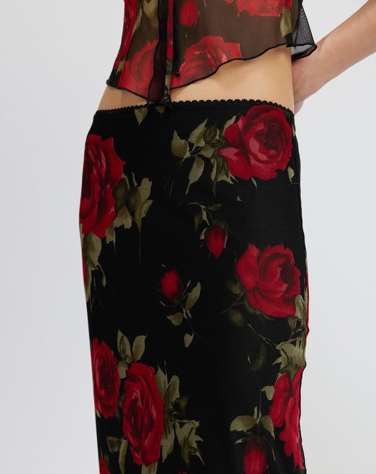 Lola Rouge Floral Maxi Skirt