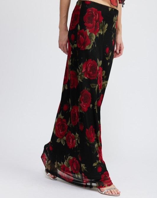 Lola Rouge Floral Maxi Skirt